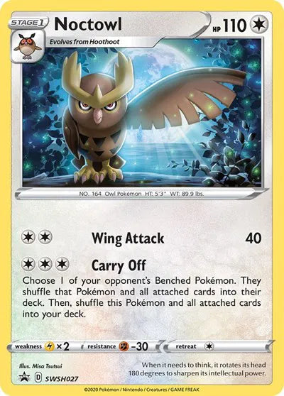 SWSH027 Noctowl - SWSH Black Star Promo