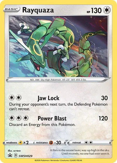 SWSH029 Rayquaza - SWSH Black Star Promo