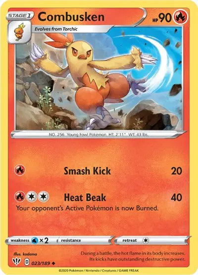 023/189 Combusken Reverse Holo