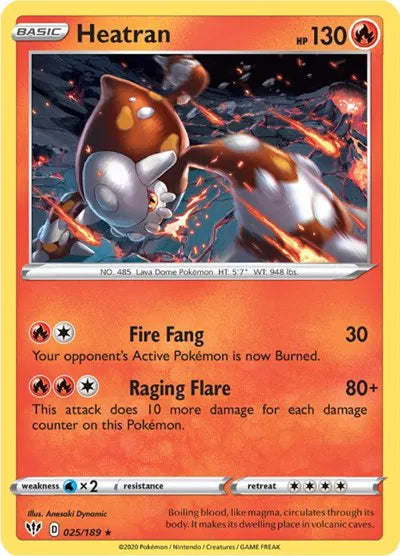 025/189 Heatran Holofoil