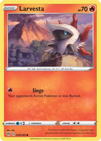 029/189 Larvesta Reverse Holo