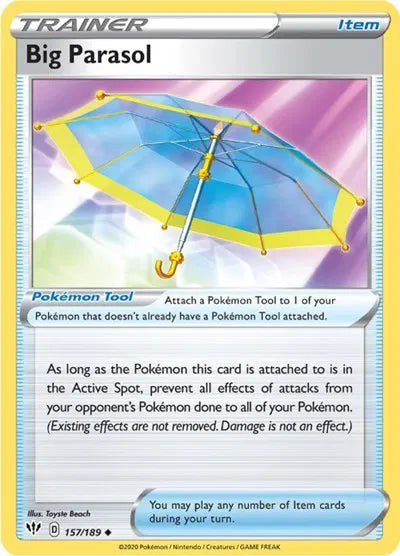 157/189 Big Parasol Reverse Holo - Darkness Ablaze