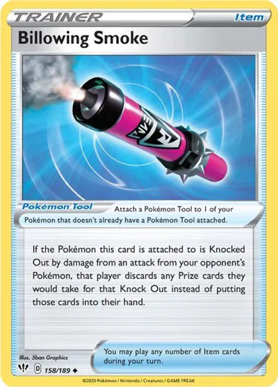 158/189 Billowing Smoke Reverse Holo - Darkness Ablaze
