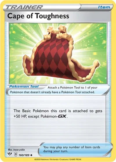 160/189 Cape of Toughness Reverse Holo - Darkness Ablaze