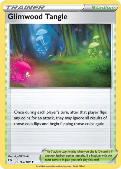 162/189 Glimwood Tangle Reverse Holo - Darkness Ablaze