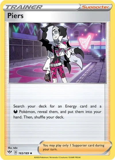 165/189 Piers Reverse Holo - Darkness Ablaze
