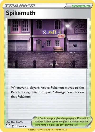 170/189 Spikemuth Reverse Holo - Darkness Ablaze