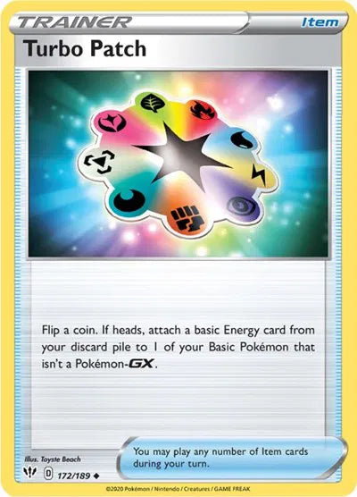 172/189 Turbo Patch Reverse Holo - Darkness Ablaze