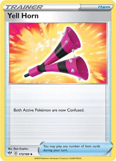 173/189 Yell Horn Reverse Holo - Darkness Ablaze