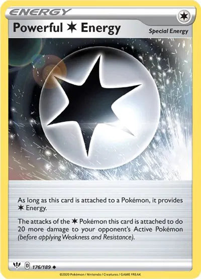176/189 Powerful C Energy Reverse Holo - Darkness Ablaze
