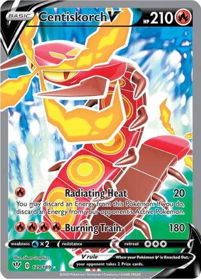 179/189 Centiskorch V - Darkness Ablaze