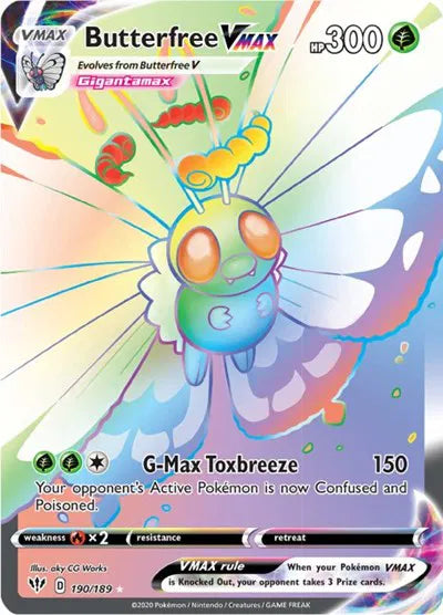 190/189 Butterfree VMAX - Darkness Ablaze