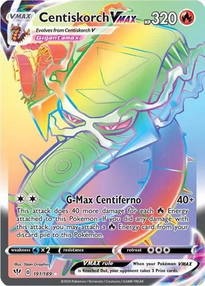 191/189 Centiskorch VMAX - Darkness Ablaze