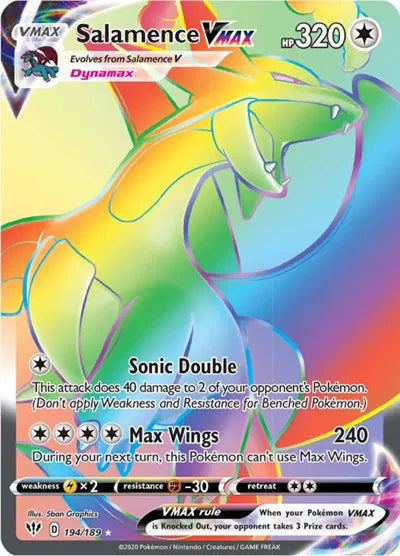 194/189 Salamence VMAX - Darkness Ablaze