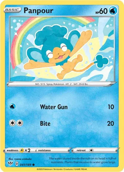 041/189 Panpour Reverse Holo - Darkness Ablaze