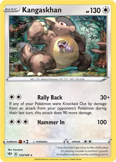 133/189 Kangaskhan Holofoil - Darkness Ablaze
