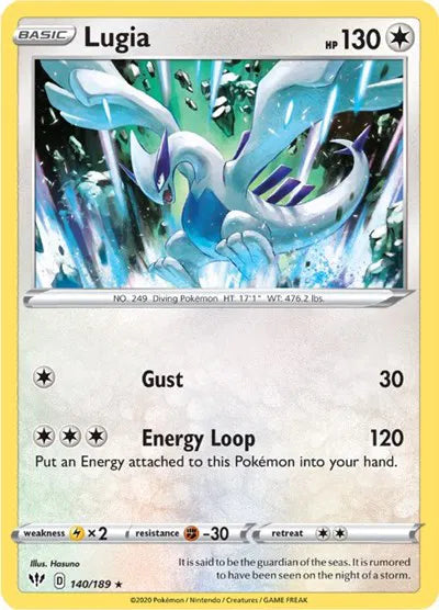 140/189 Lugia Reverse Holo - Darkness Ablaze