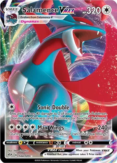 144/189 Salamence VMAX - Darkness Ablaze