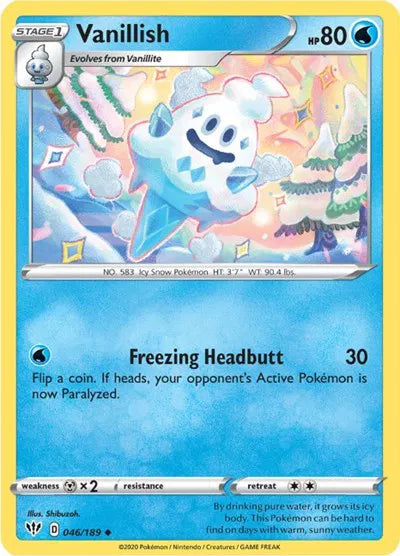 046/189 Vanillish Reverse Holo - Darkness Ablaze