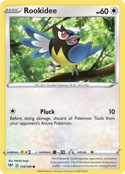 154/189 Rookidee Reverse Holo - Darkness Ablaze