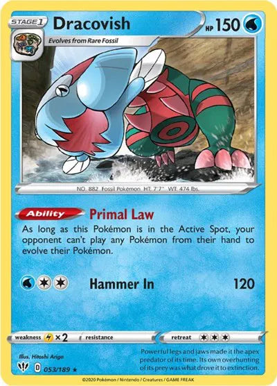 053/189 Dracovish Holofoil - Darkness Ablaze