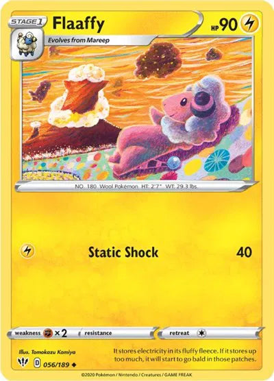 056/189 Flaaffy Reverse Holo - Darkness Ablaze