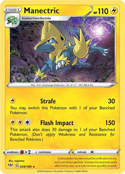 059/189 Manectric Reverse Holo - Darkness Ablaze