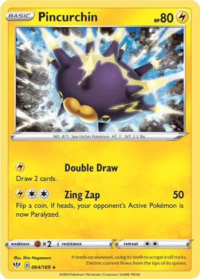 064/189 Pincurchin Holofoil - Darkness Ablaze