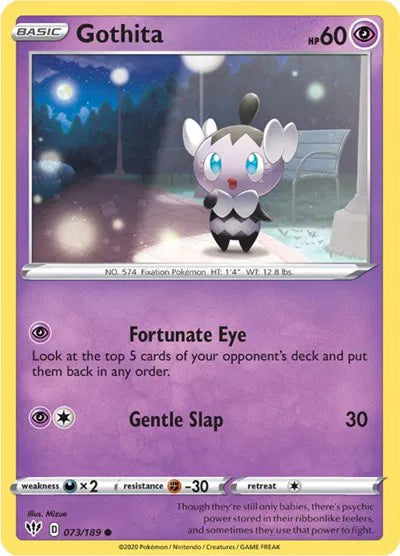 073/189 Gothita Reverse Holo - Darkness Ablaze