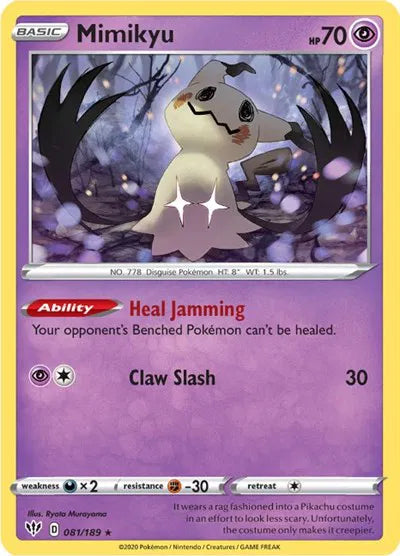 081/189 Mimikyu Reverse Holo - Darkness Ablaze