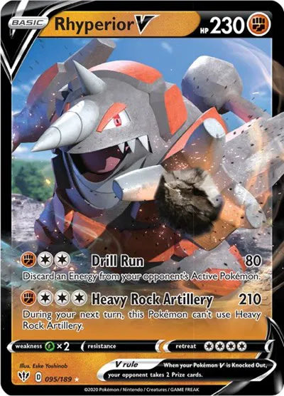 095/189 Rhyperior V - Darkness Ablaze
