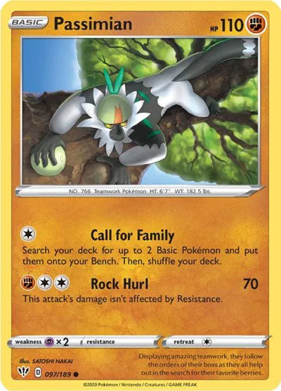 097/189 Passimian Reverse Holo - Darkness Ablaze