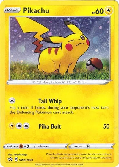 SWSH039 Pikachu - SWSH Black Star Promo