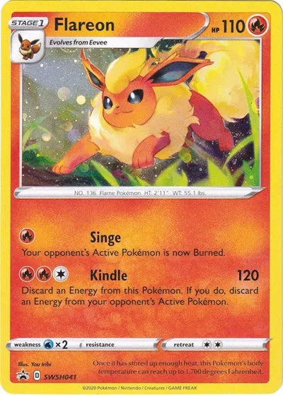 SWSH041 Flareon - SWSH Black Star Promo