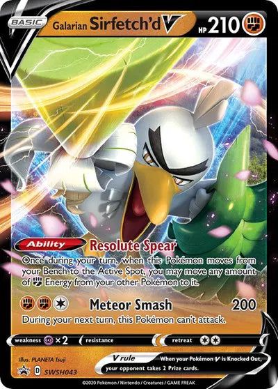 SWSH043 Galarian Sirfetch'd V - SWSH Black Star Promo