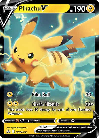 SWSH063 Pikachu V - SWSH Black Star Promo