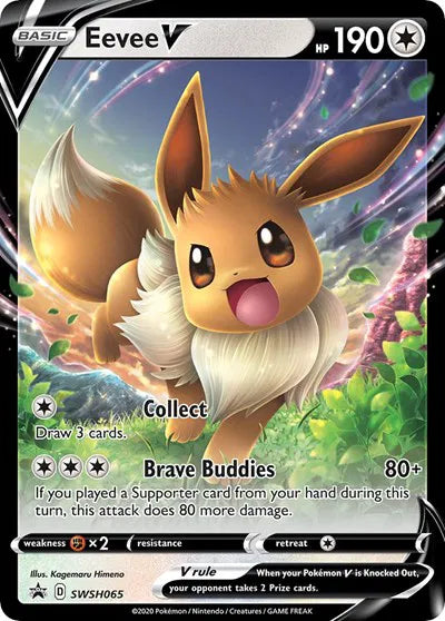 SWSH065 Eevee V - SWSH Black Star Promo