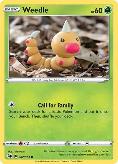 002/073 Weedle Reverse Holo