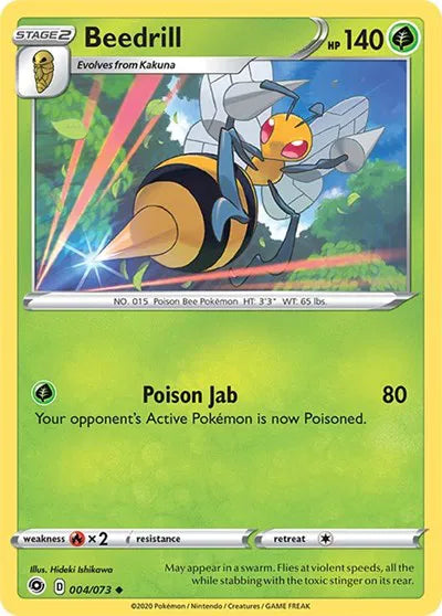 004/073 Beedrill Reverse Holo