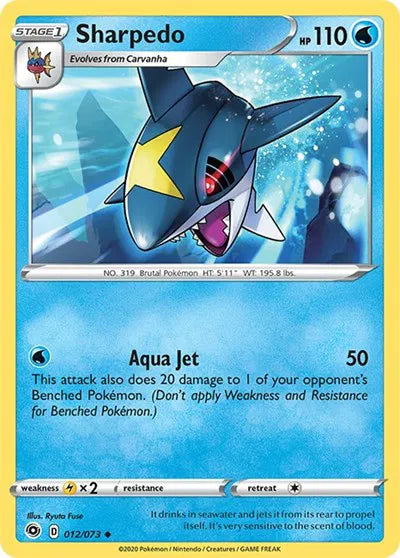 012/073 Sharpedo Reverse Holo