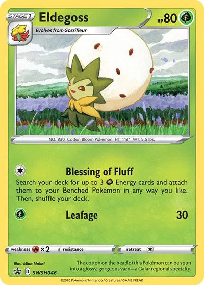 SWSH046 Eldegoss - SWSH Black Star Promo