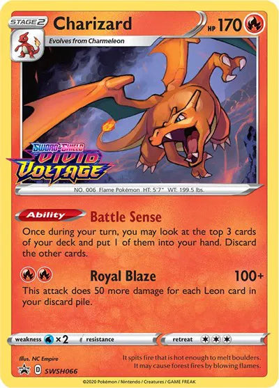 SWSH066 Charizard - SWSH Black Star Promo