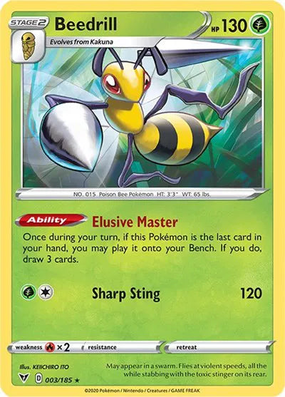 003/185 Beedrill Reverse Holo