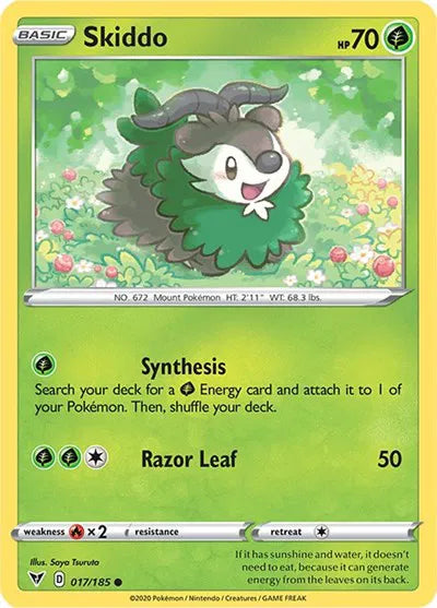 017/185 Skiddo Reverse Holo
