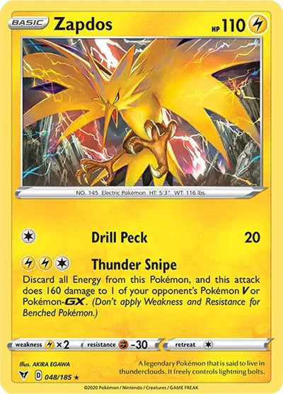 048/185 Zapdos Holofoil - Vivid Voltage