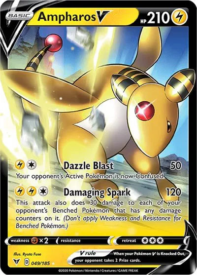 049/185 Ampharos V - Vivid Voltage