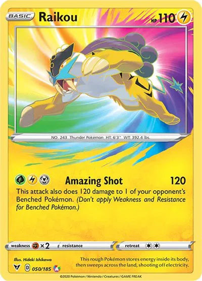 050/185 Raikou Amazing Rare - Vivid Voltage