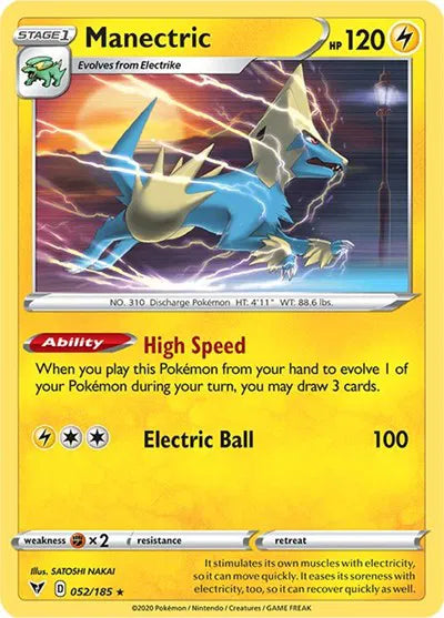 052/185 Manectric Reverse Holo - Vivid Voltage
