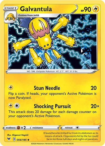 056/185 Galvantula Reverse Holo - Vivid Voltage