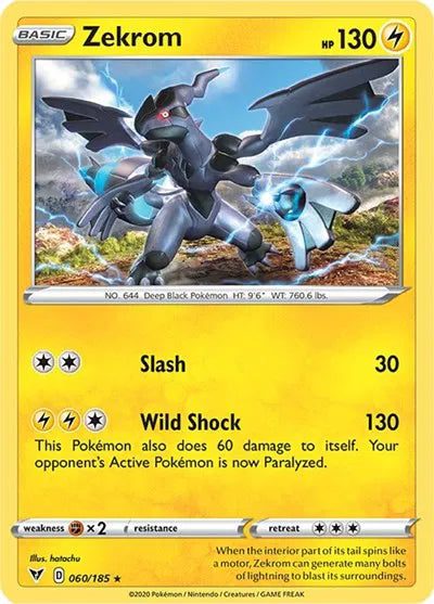 060/185 Zekrom Holofoil - Vivid Voltage